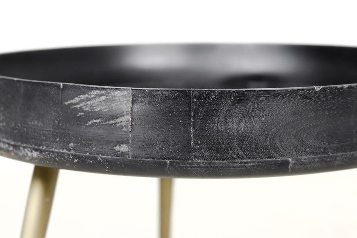 Side table Boaz Black | 60 cm