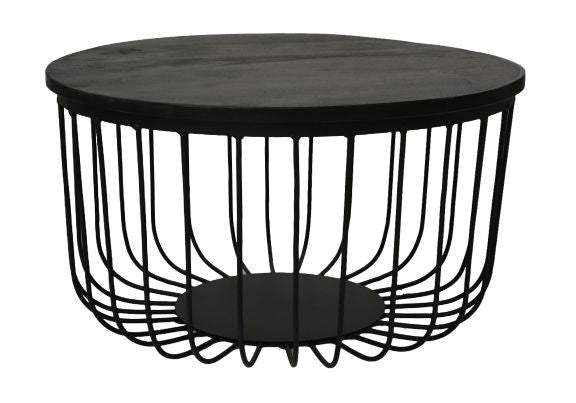 Side table Boaz Black | 60 cm