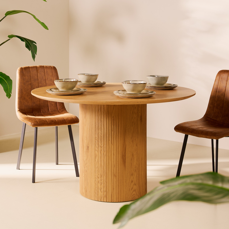 Nora Eettafel – Ø120cm Naturel