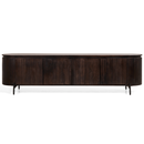 TV cabinet Boaz Black with doors and a drawer | 150 cm