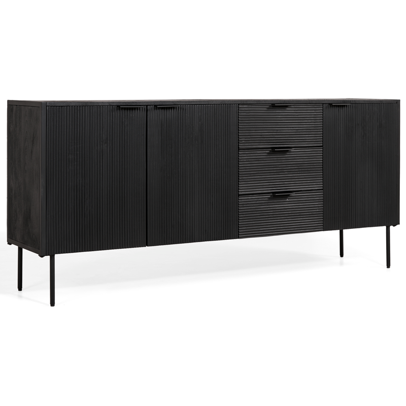 Pristina Dressoir Zwart 150 cm