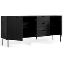 Pristina Dressoir Zwart 180 cm