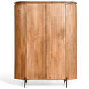 TV-Schrank Boaz Black mit Türen und einer Schublade | 150 cm