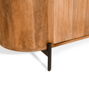 TV-Schrank Boaz Black mit Türen und einer Schublade | 150 cm