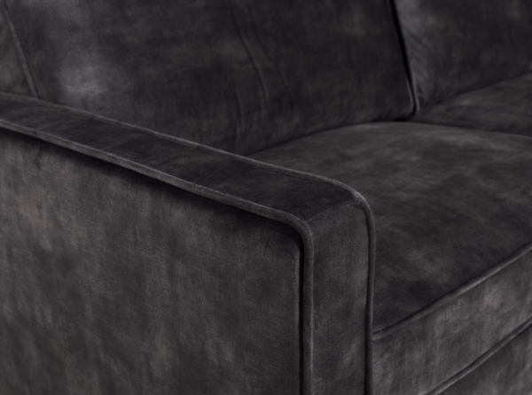 2-Seater Sofa – Velvet Anthracite 