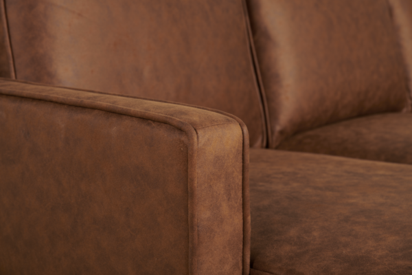 Corner sofa Jackson Left – Micro leather Cognac 