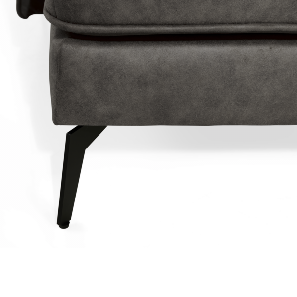 Corner sofa Jackson Left – Micro leather Anthracite 