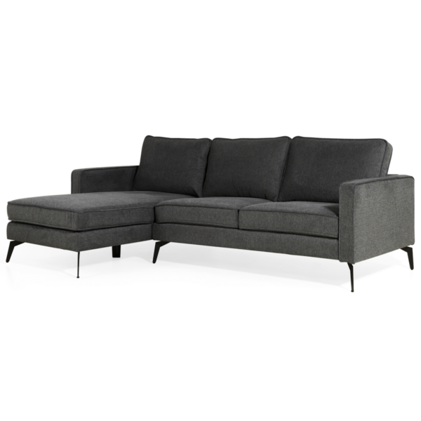 Corner sofa Jackson Left – Linen Anthracite