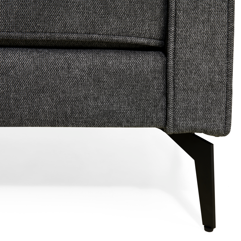 Corner sofa Jackson Right – Linen Anthracite