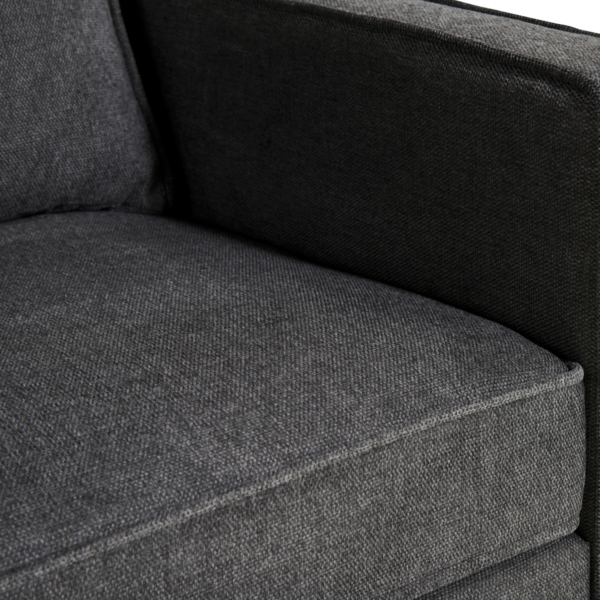 Ecksofa Jackson Right – Leinen Anthrazit