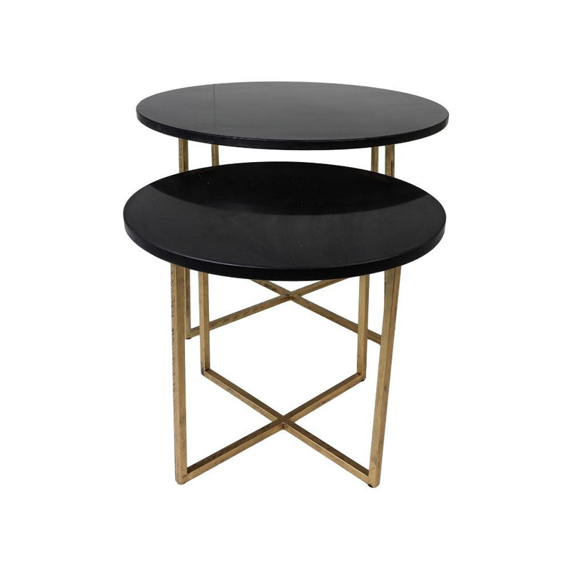 Side table Boaz Black | 60 cm