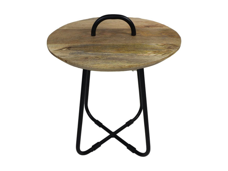 Side table Boaz Black | 60 cm