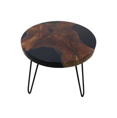 Side table Boaz Black | 60 cm