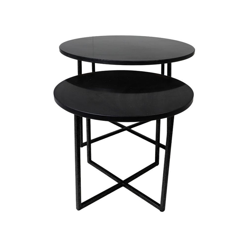 Side table Boaz Black | 60 cm