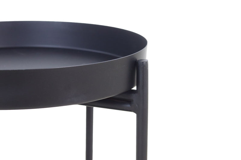 Side table Boaz Black | 60 cm