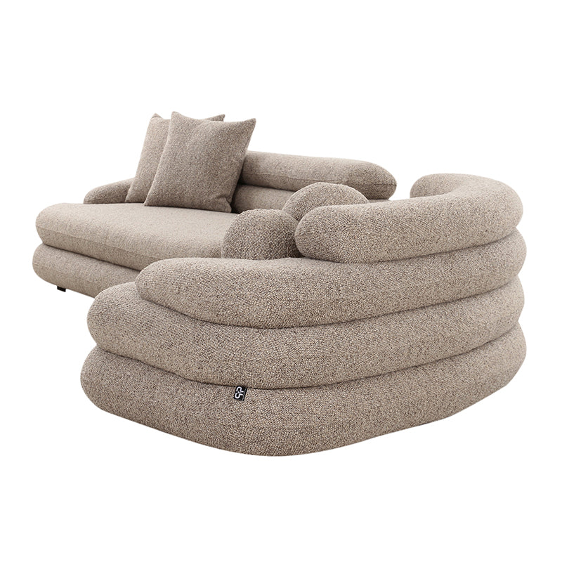 2-Seater Sofa Anna – Bouclé Natural