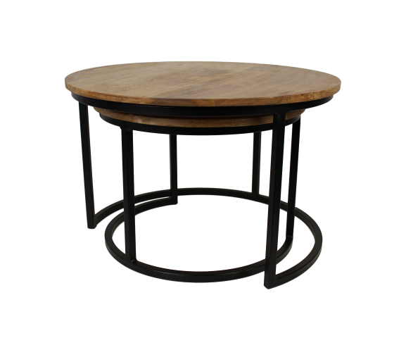 Side table Boaz Black | 60 cm