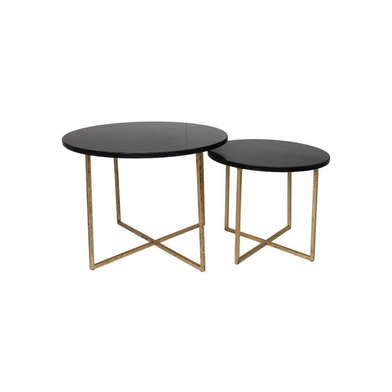 Side table Boaz Black | 60 cm