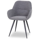Lan - Eetkamerstoel - bouclé grey Floortje - Veelado