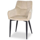 Lan - Eetkamerstoel - velvet beige Sem - Veelado