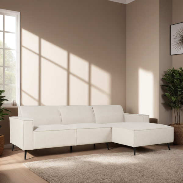 Corner sofa Kate Right – Linen Beige