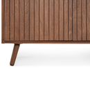 TV cabinet Boaz Black with doors and a drawer | 150 cm