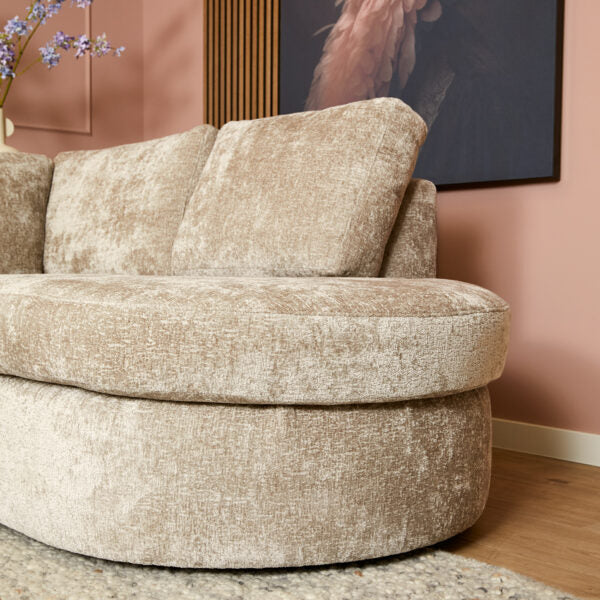 MySofa Alma | Beige | 2.5 seater + Divan Right | 5 year warranty