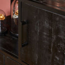 Denver Black Shelving Unit | 90 cm