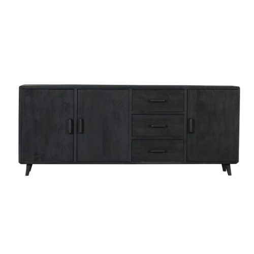 Sideboard Omaha Schwarz | 220 cm