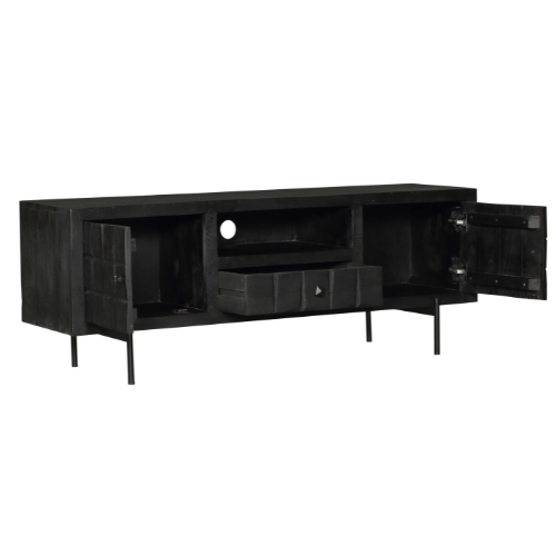 TV cabinet Brandy Black | 150 cm