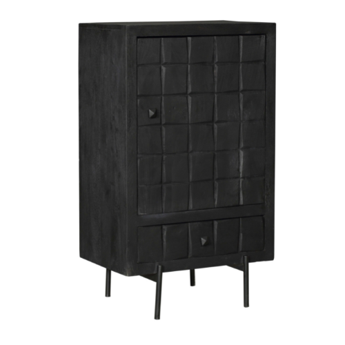 Cabinet cupboard Brandy Black | 55 cm