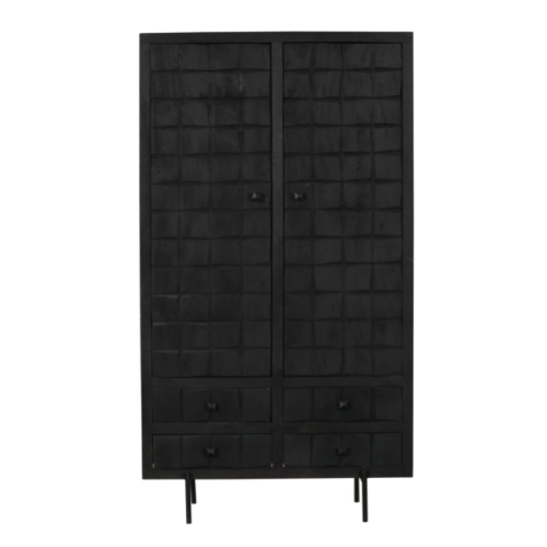 Schrank Brandy Schwarz | 100 cm