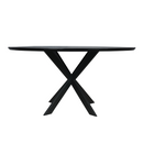 Eiken eettafel Ferris | Rond 150 cm | Zwart