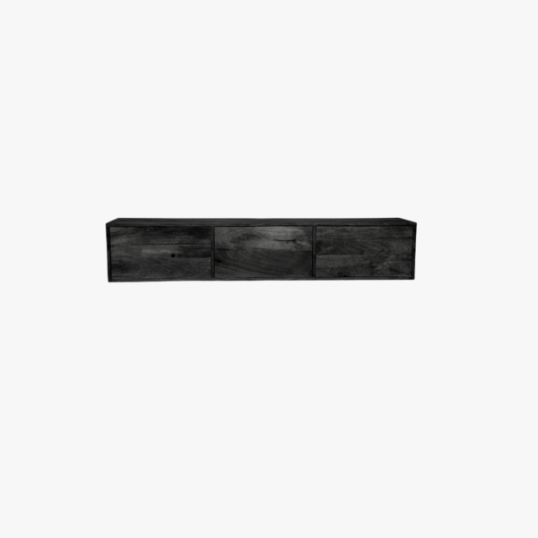 Floating TV cabinet Vision Black | 160 cm