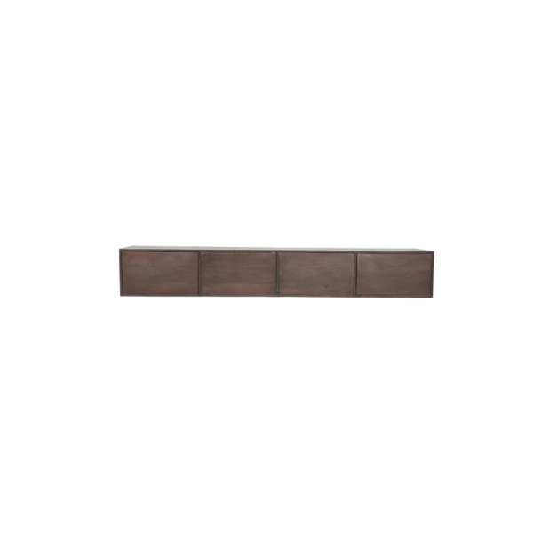 Floating TV cabinet Vision Walnut | 200 cm