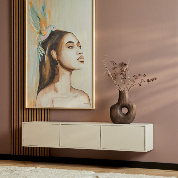 Floating TV cabinet Vision Sand | 160 cm