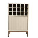 Wine cabinet Madison Walnut | 55 cm