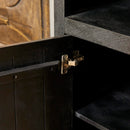 Fachschrank Brüssel Schwarz | 90 cm