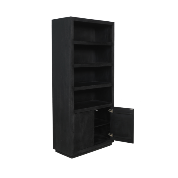 Brussels Black XL Shelving Unit | 160 cm