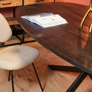 Eettafel Elegance Black | 240 cm | Deens ovaal