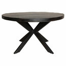 Eettafel Denver Zwart | 130 cm | Rond