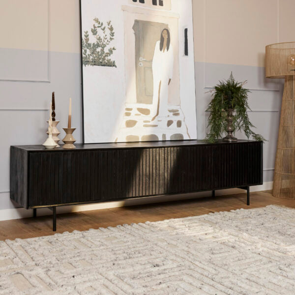 TV cabinet Madison Black | 210 cm