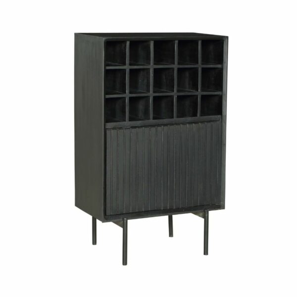 Wine cabinet Madison Black | 55 cm