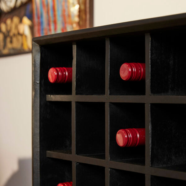 Wine cabinet Madison Black | 55 cm