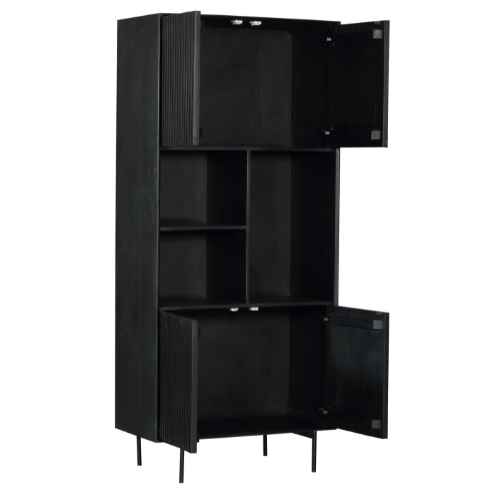 Madison Black Shelving Unit | 90 cm