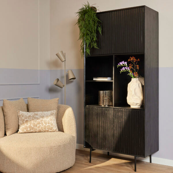 Madison Black Shelving Unit | 90 cm