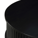 Salontafel Madison zwart | 80 cm | Rond