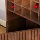 Wine cabinet Madison Walnut | 55 cm