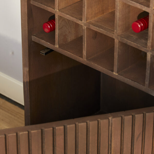 Wine cabinet Madison Walnut | 55 cm