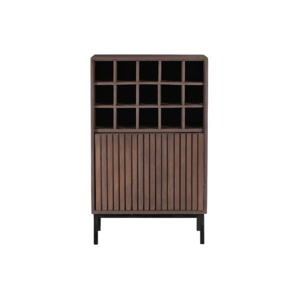 Wine cabinet Madison Walnut | 55 cm